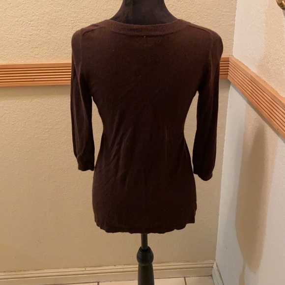 Banana Republic small brown button down cardigan - Picture 2 of 8